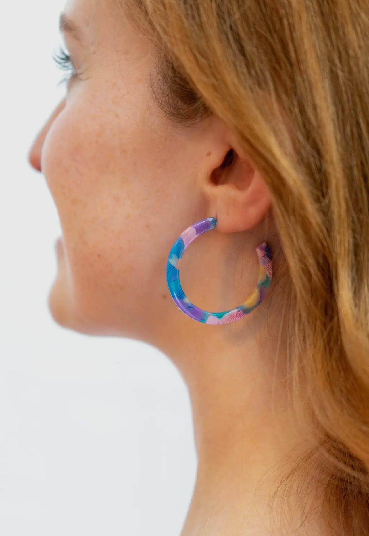 Watercolor Camy Hoops