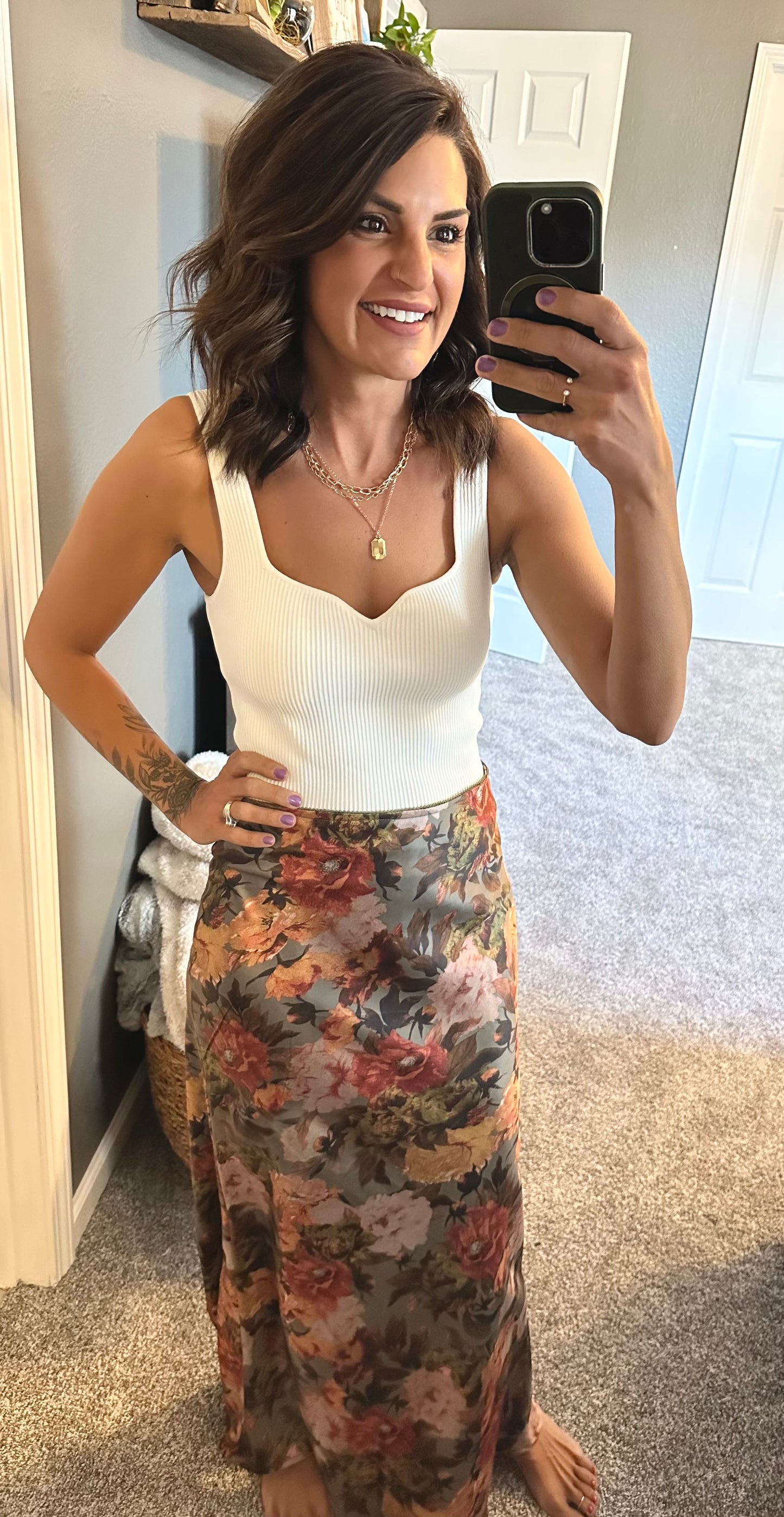 Made for Joy Essential Ribbed Ivory Tank