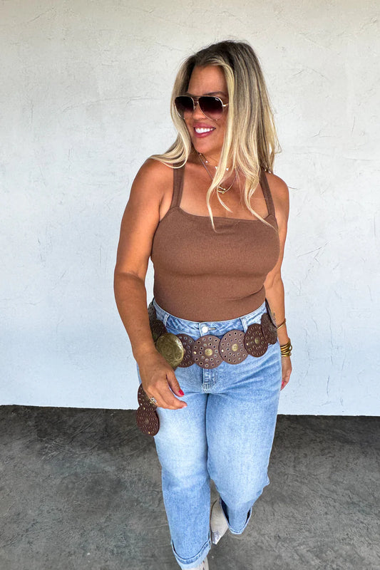 Brown Concho Belt