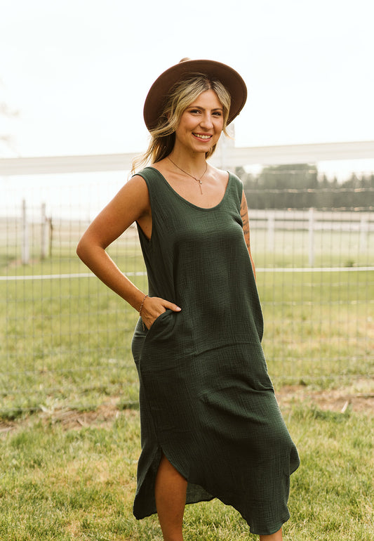 Emerald Daisy Dress