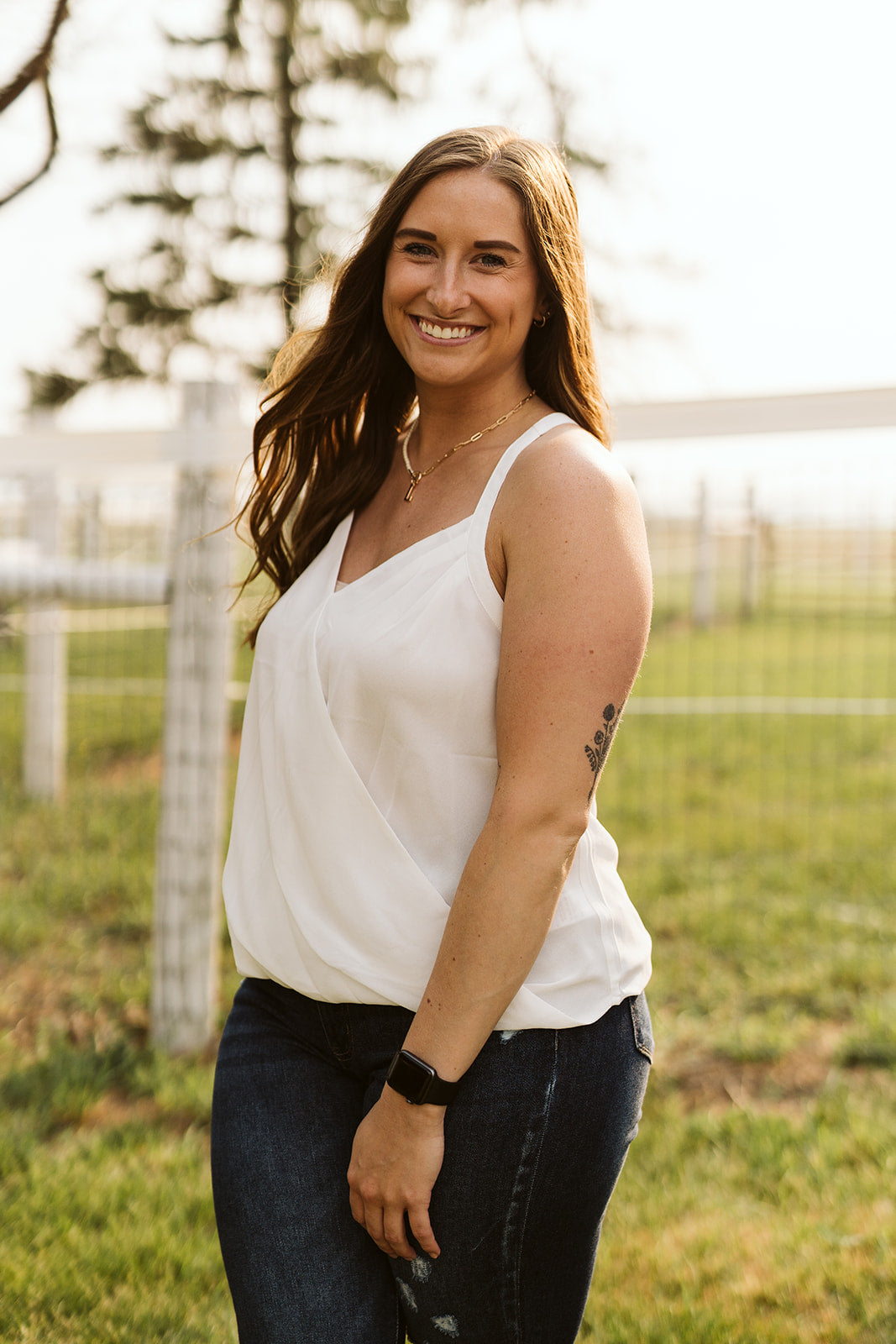 Surplice Tank in Ivory