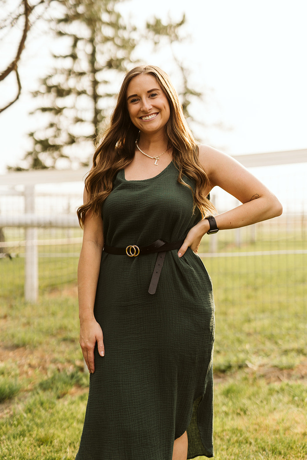Emerald Daisy Dress