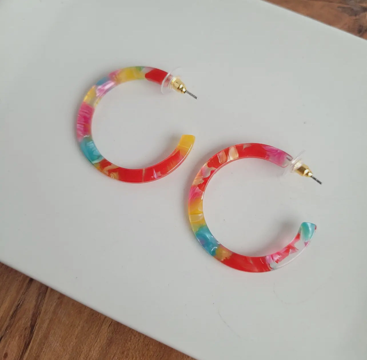 Rainbow Confetti Camy Hoop