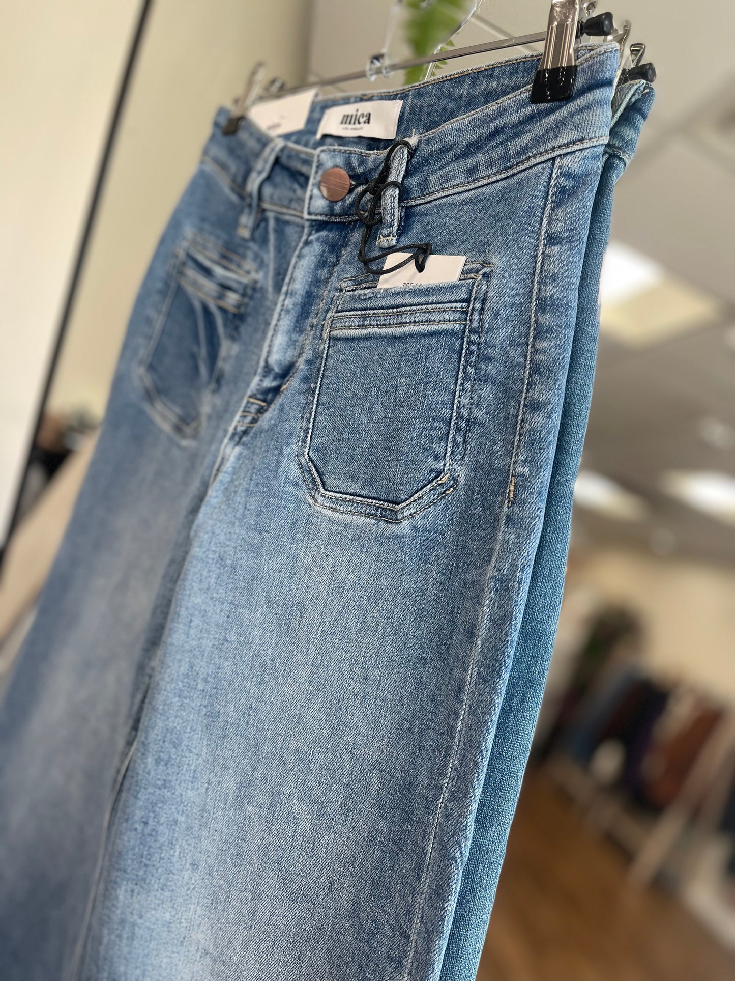 MICA Super High Ankle Wide Leg Jean