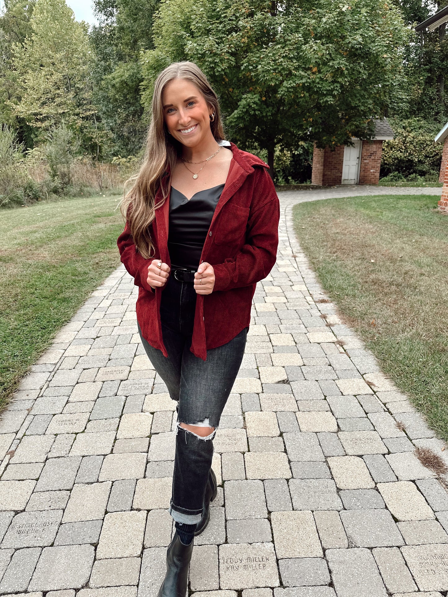Corduroy Button Up Shacket