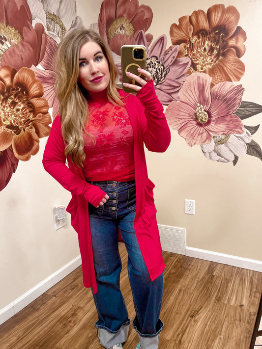 Red Cardigan