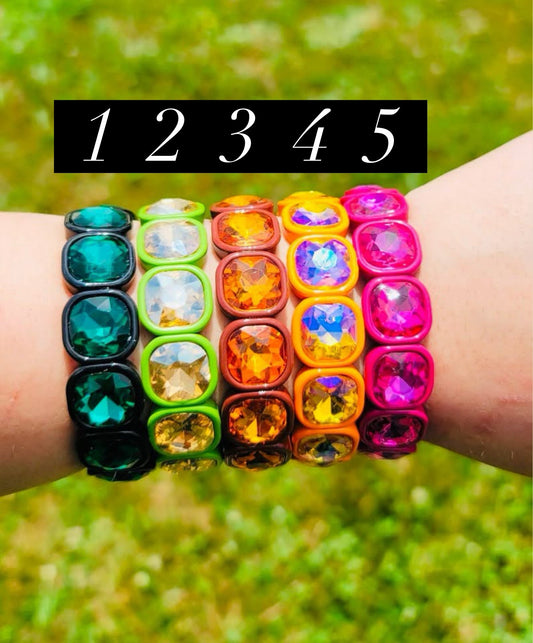 Sugar Gems Sunset Collection Stretch Bracelet