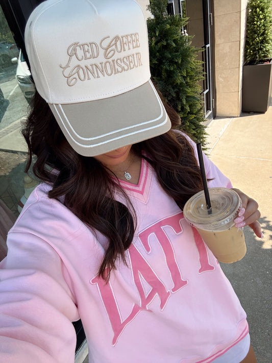 Iced Coffee Connoisseur - Tan Vintage Trucker Hat