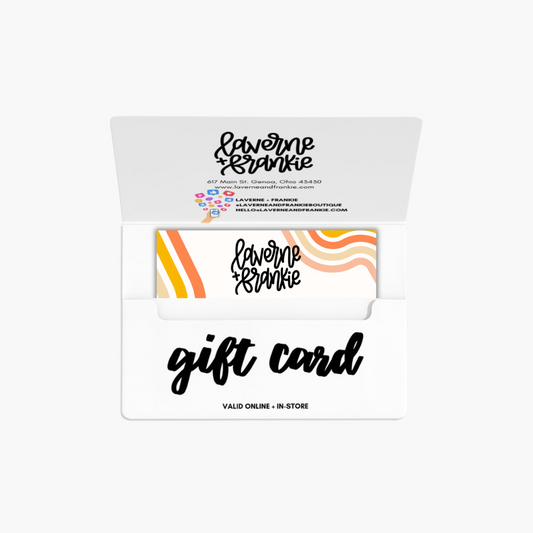 Laverne + Frankie Physical Gift Card $10