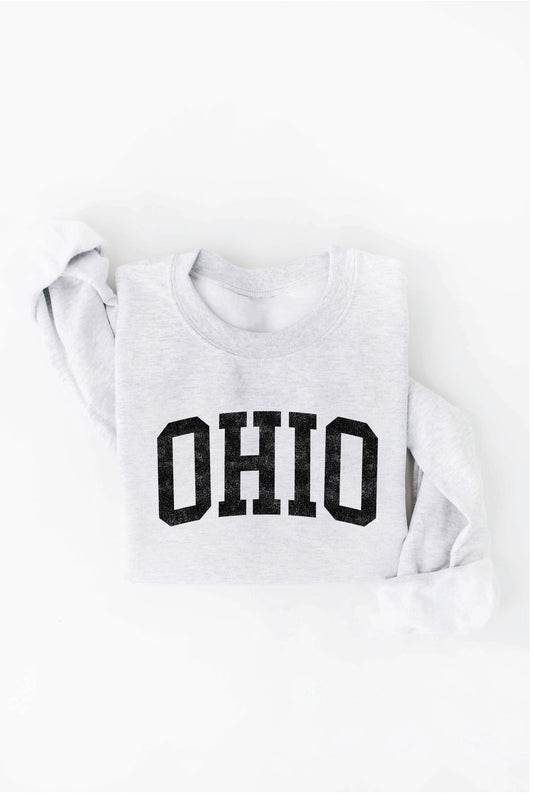 Ohio Graphic Sweatshirt in White Heather