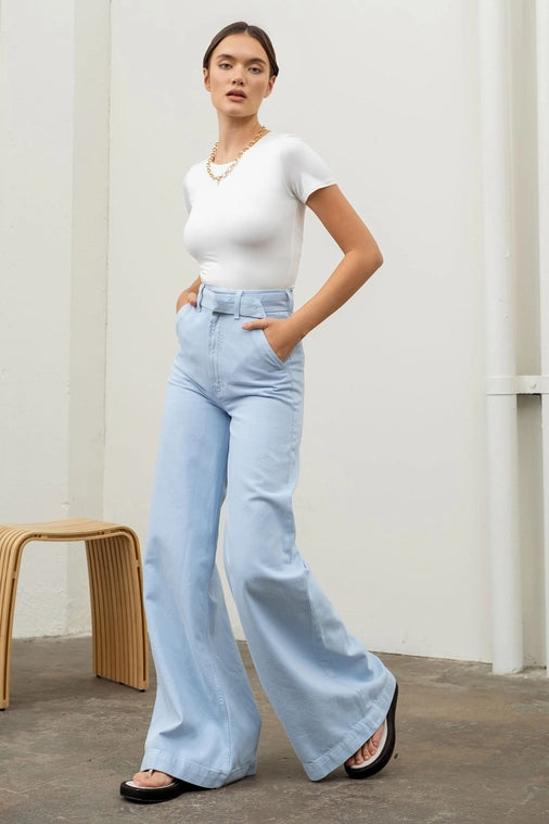 Reversible Round Neck Crop Top