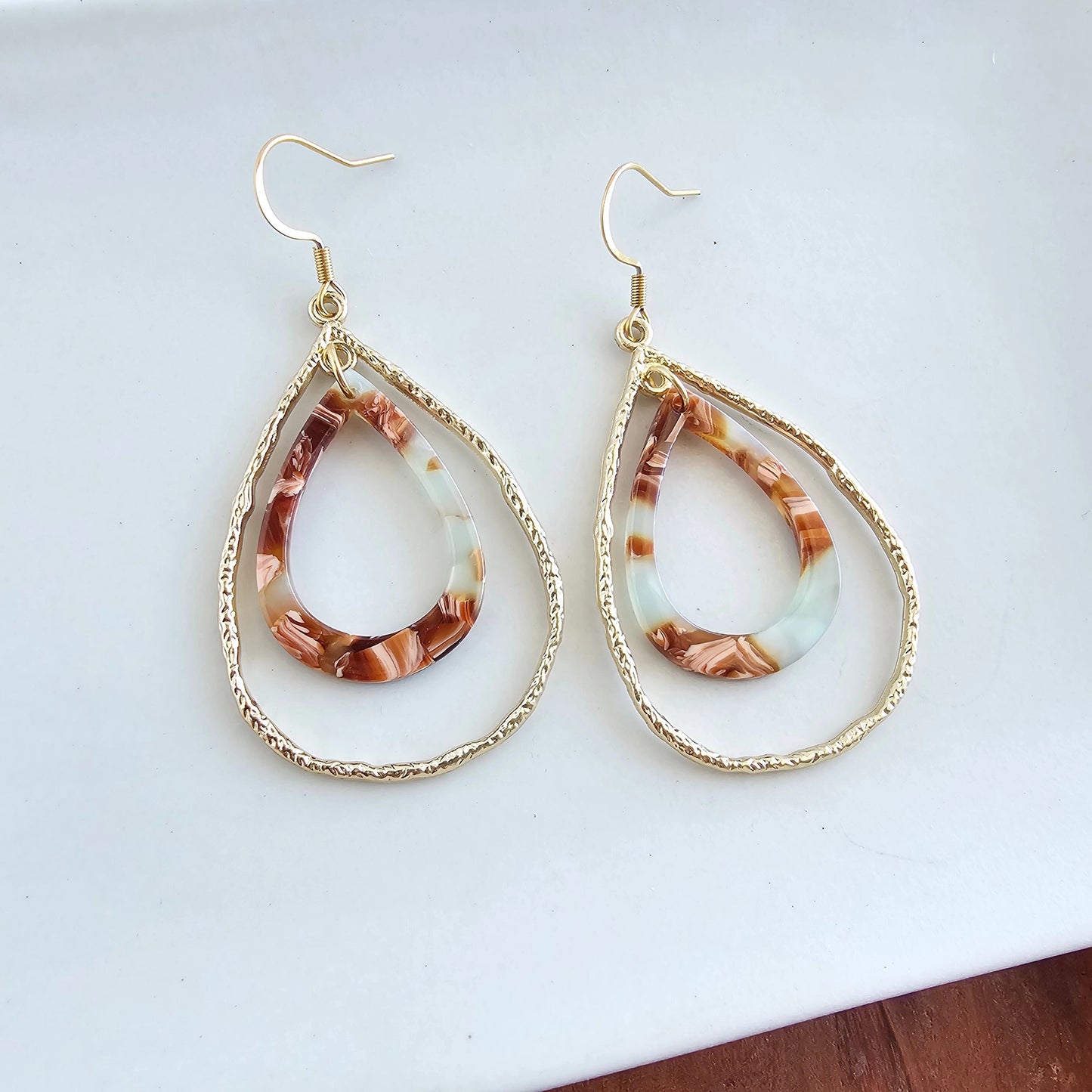 Seafoam & Rust Savannah Earrings