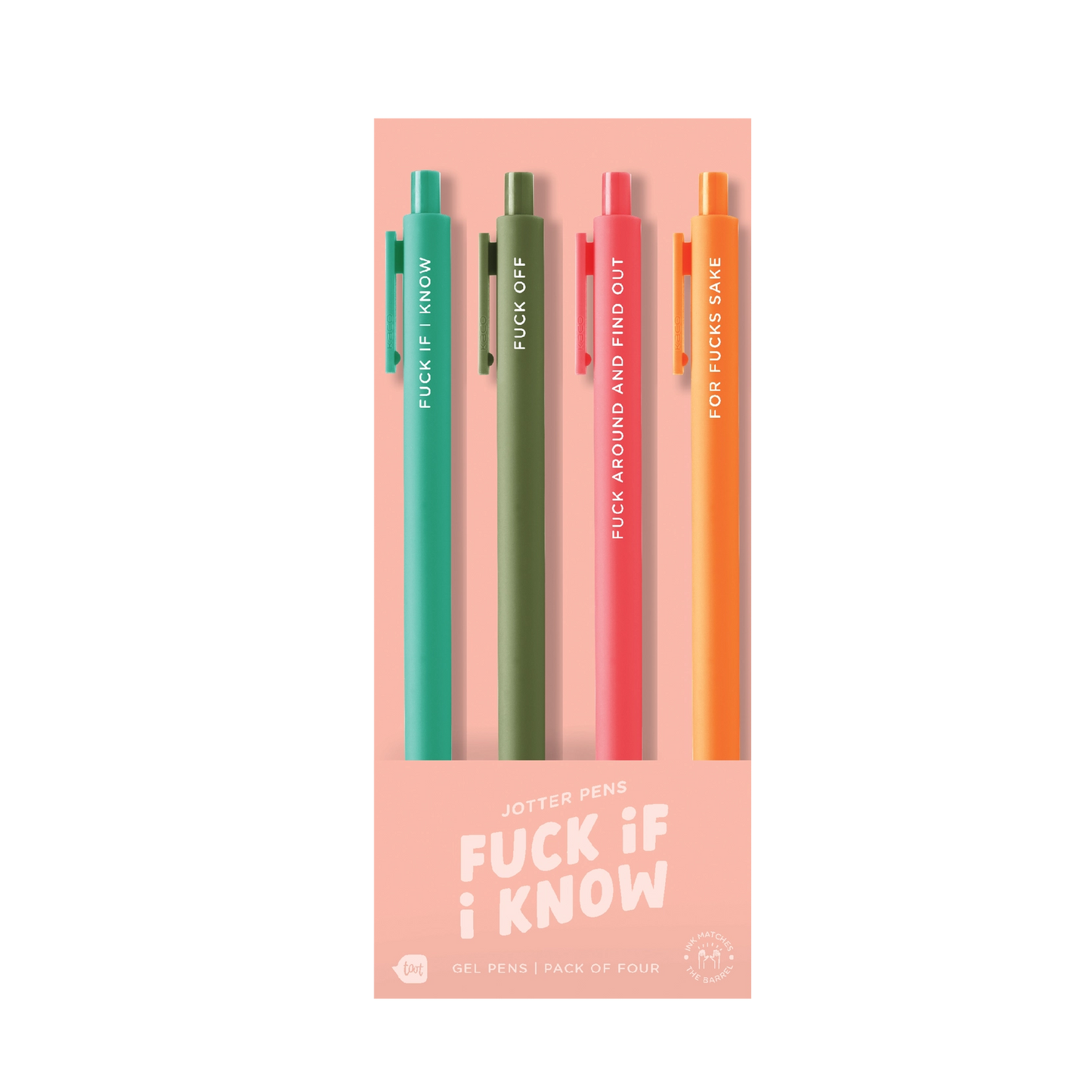 Fuck If I Know 4 Pack Jotter Set