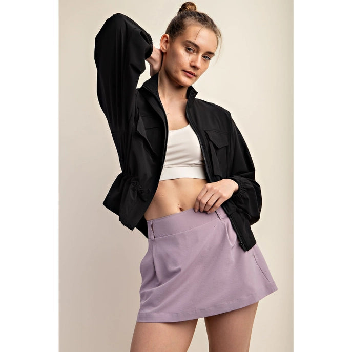 Black Crinkle Jacket