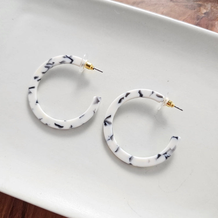 Marble Camy Hoops