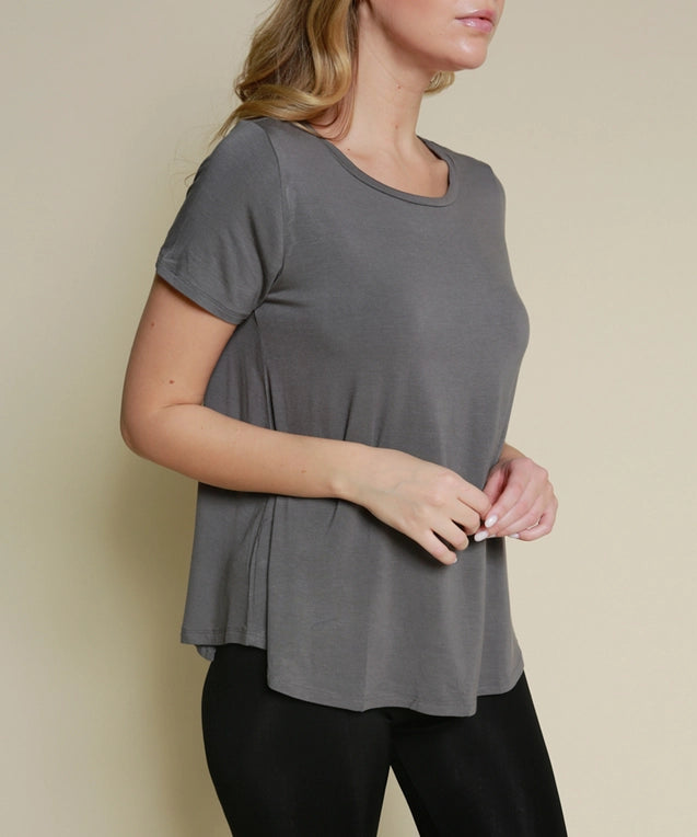 Bamboo Tee in Grey