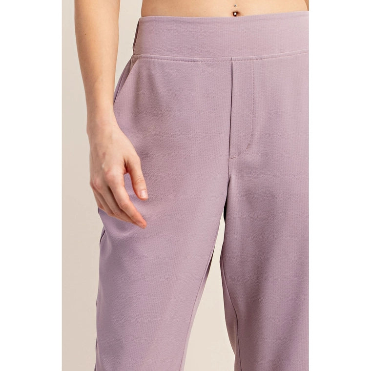 Ash Lavender Crinkle Pant