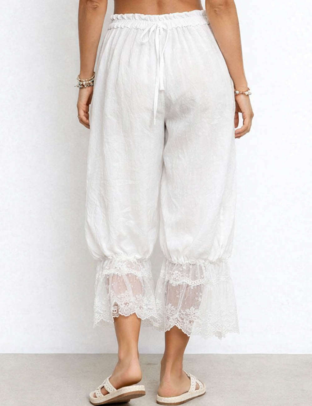 White Lantern Pants