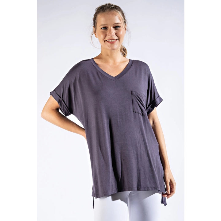 High-Low Basic Tee