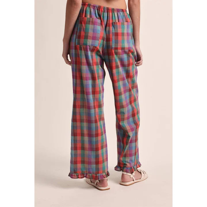 Multi Color Plaid Pant