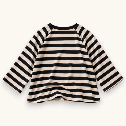 Girls Stripe Raglan Tee
