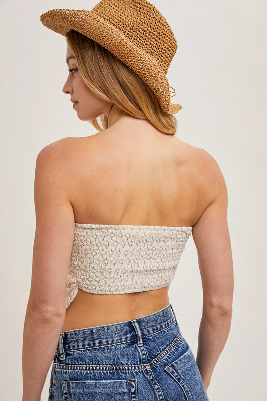 Ecru Lace Bandana Top