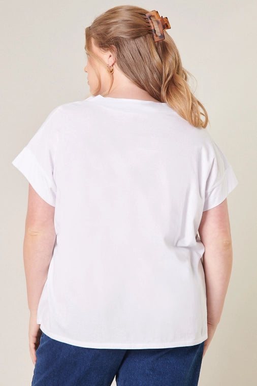 Roselyn V-Neck T Shirt