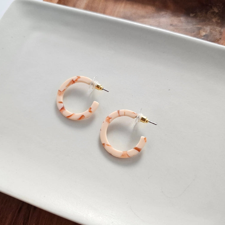 Peach Cam Mini Hoops
