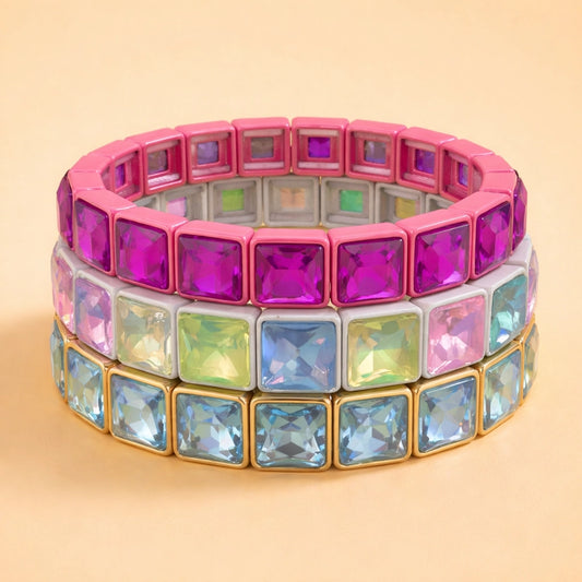 Libby Pink Stone Bracelet