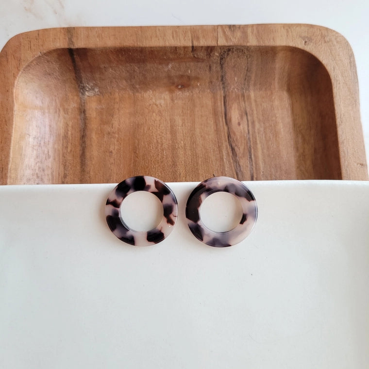 Blonde Tortoise Jo Jo Studs