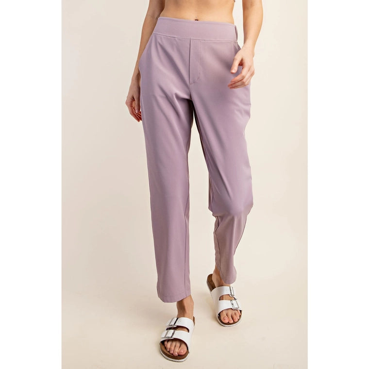 Ash Lavender Crinkle Pant