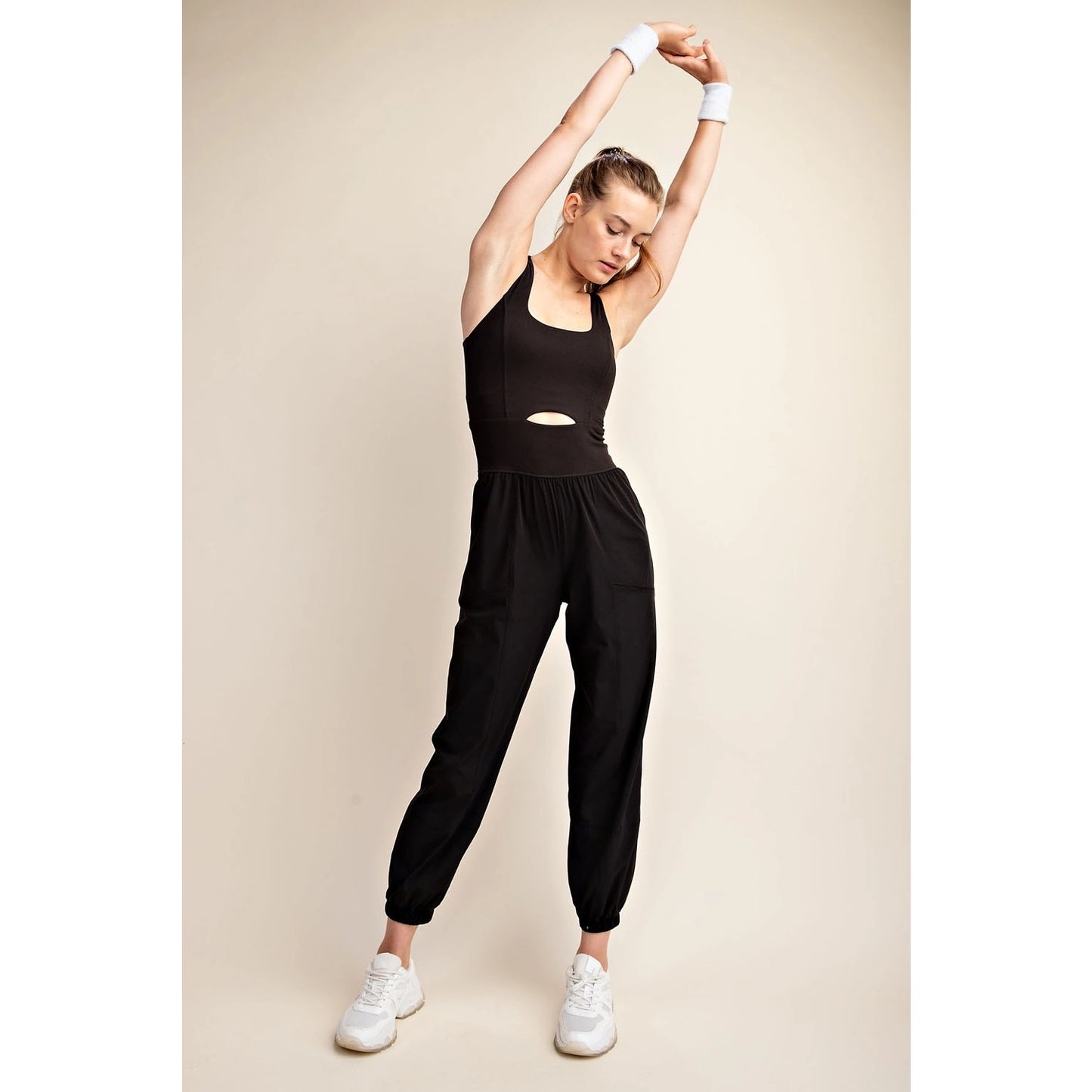 Recycled Black Active Jogger Onesie