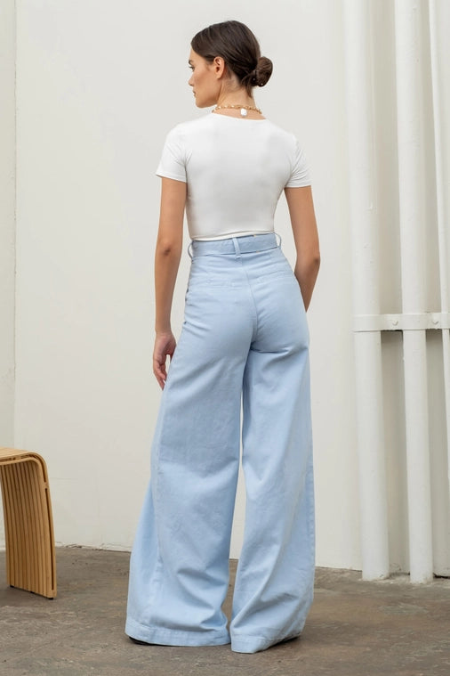 Reversible Round Neck Crop Top