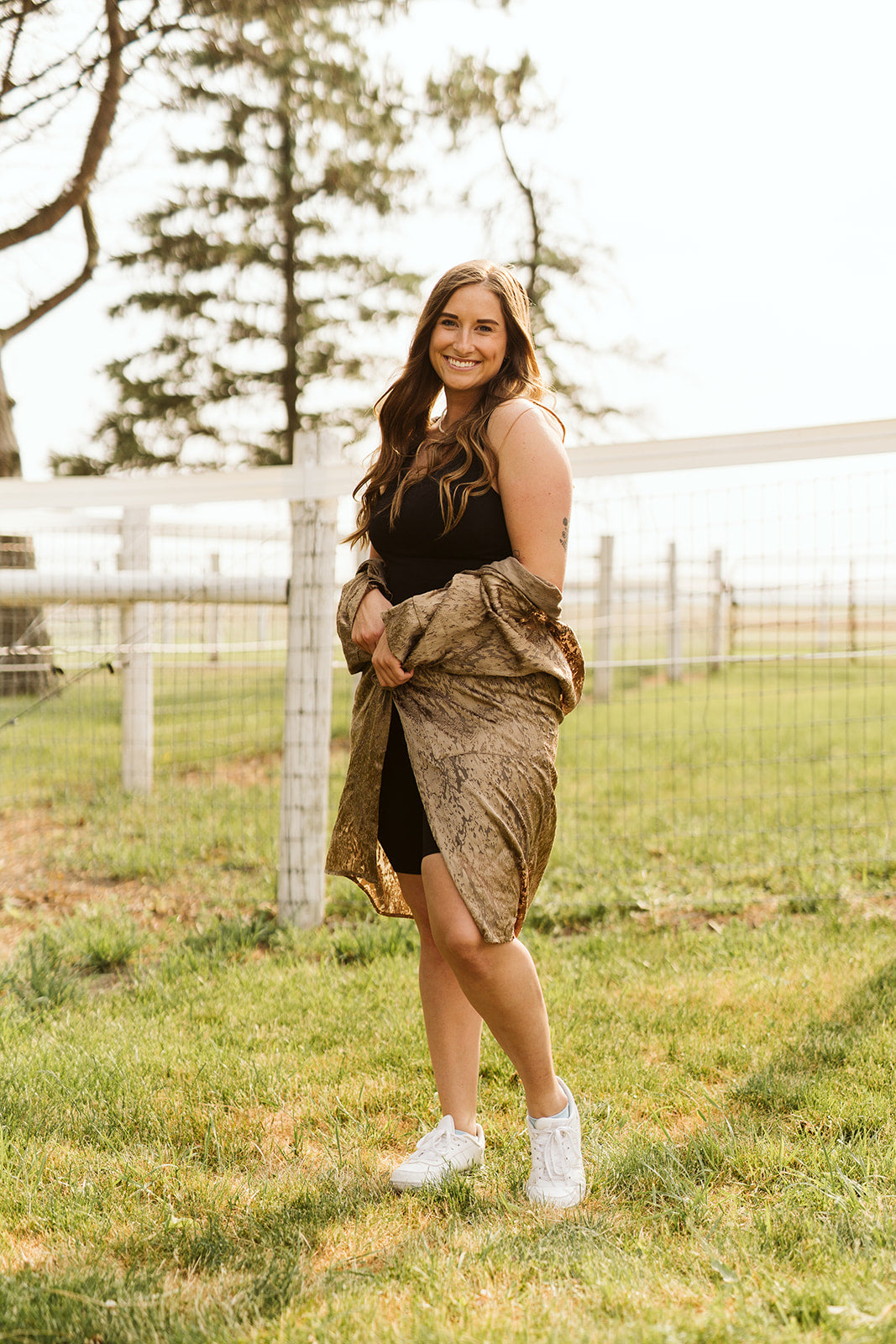 Beige Silky Kimono