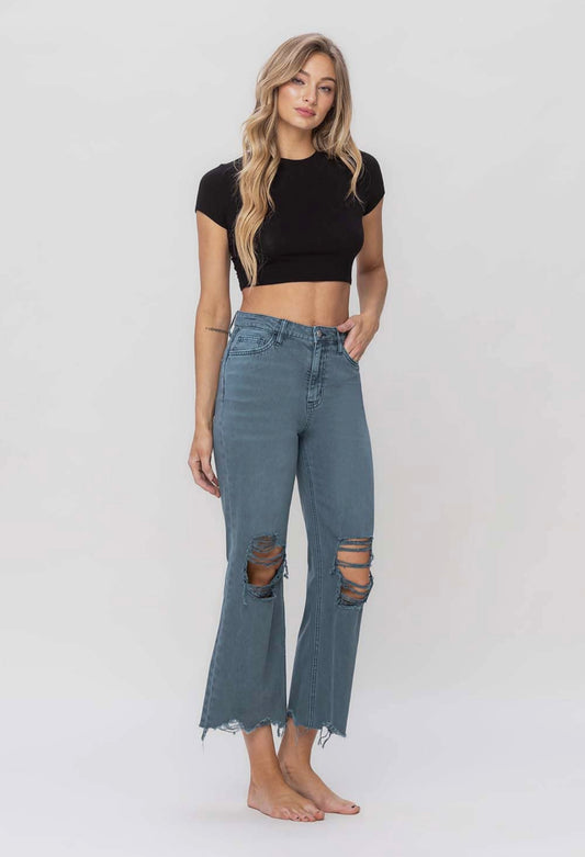 90s Vintage Cropped Flares Balsam