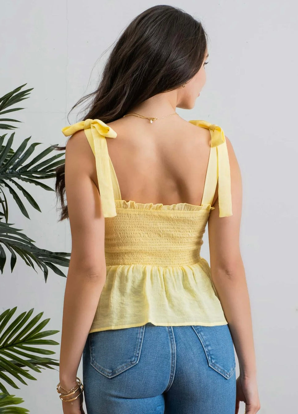 pale yellow tank top