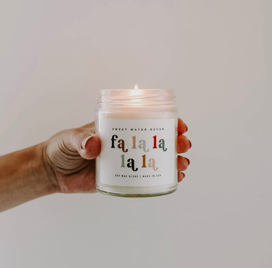 Fa La La La La Soy Candle