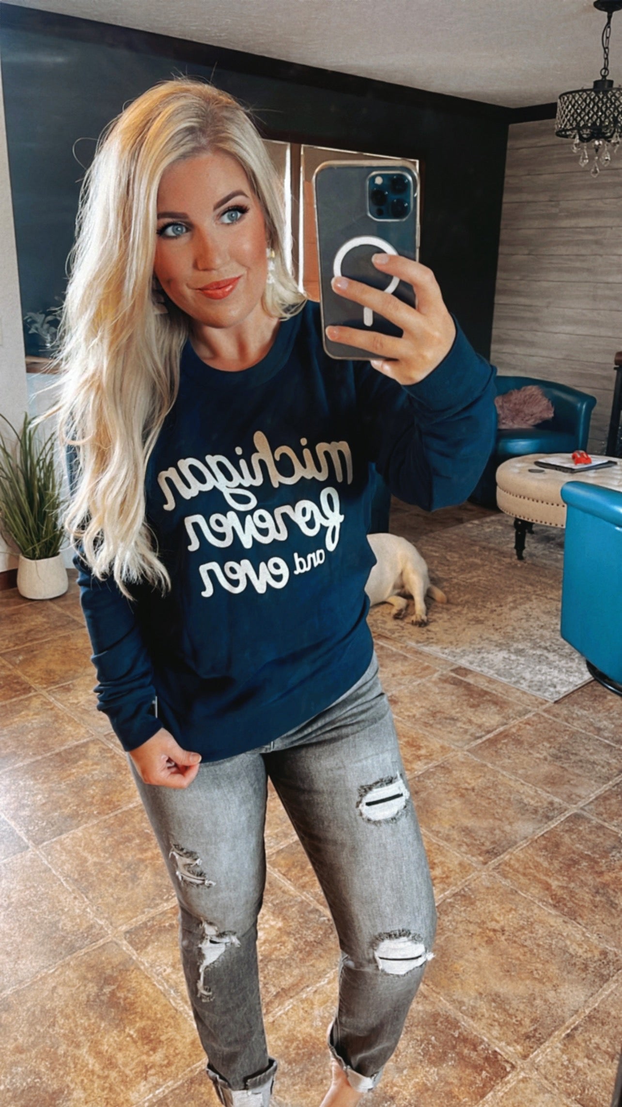 Michigan Forever and Ever Crew Sweatshirt