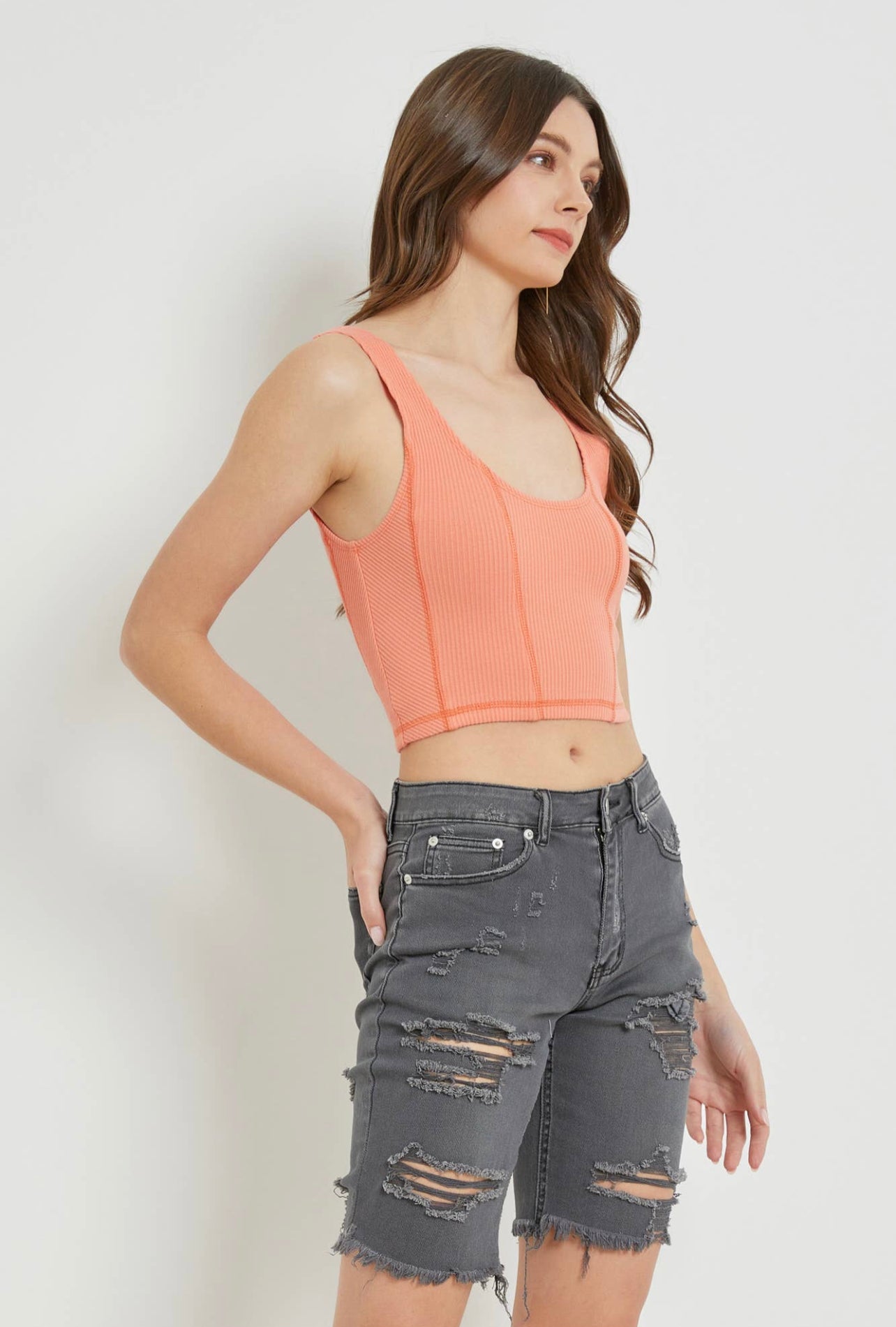 soft orange tank