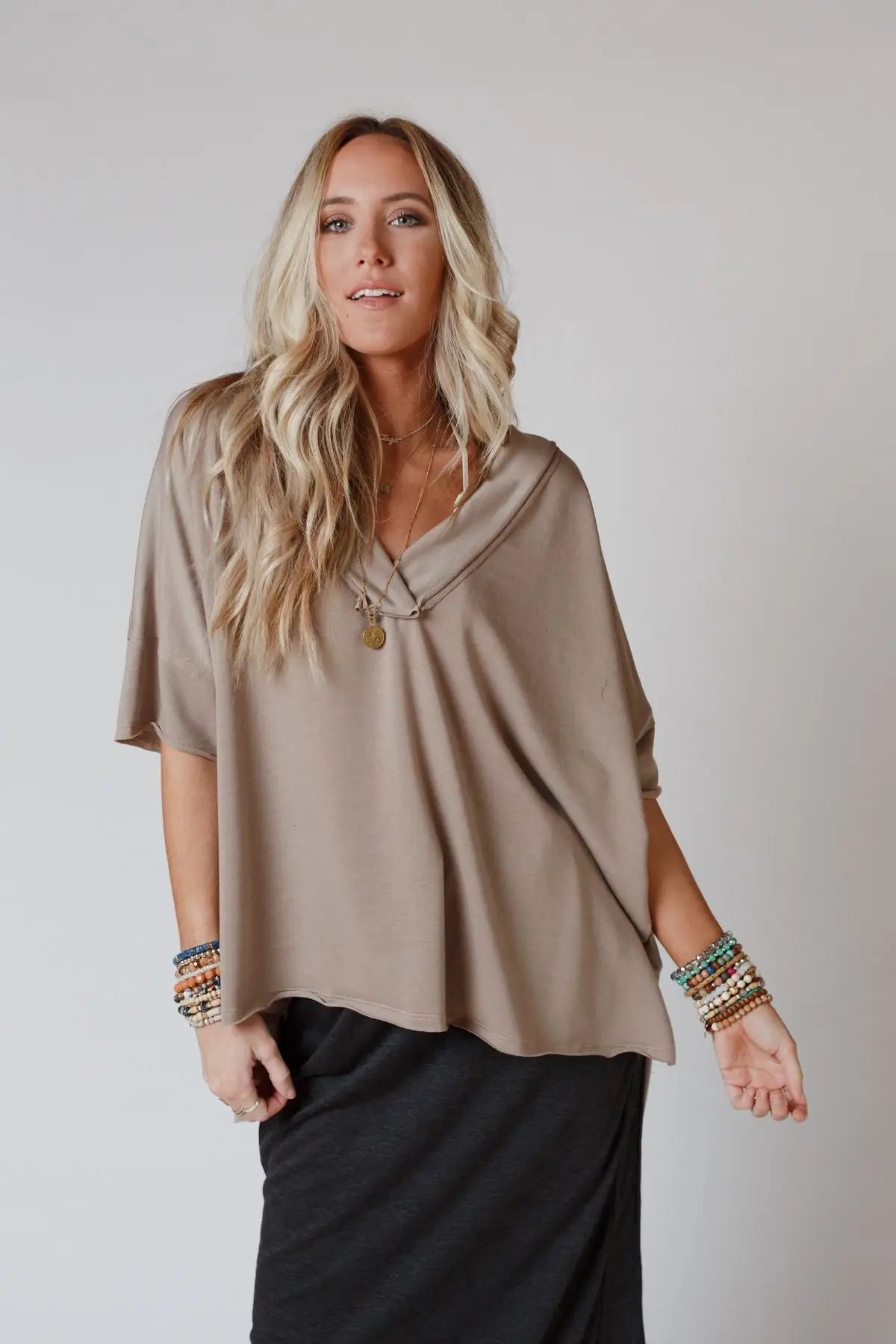 Taupe Essential Tee