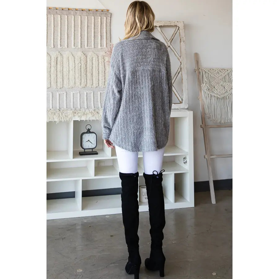 Fuzzy Knit Shacket