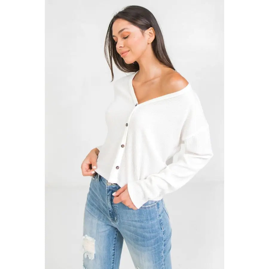 Ivory Knit Top