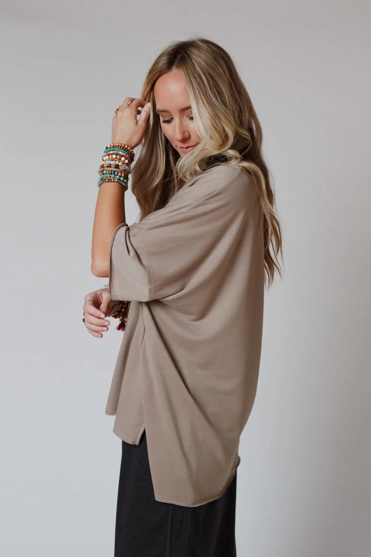 Taupe Essential Tee