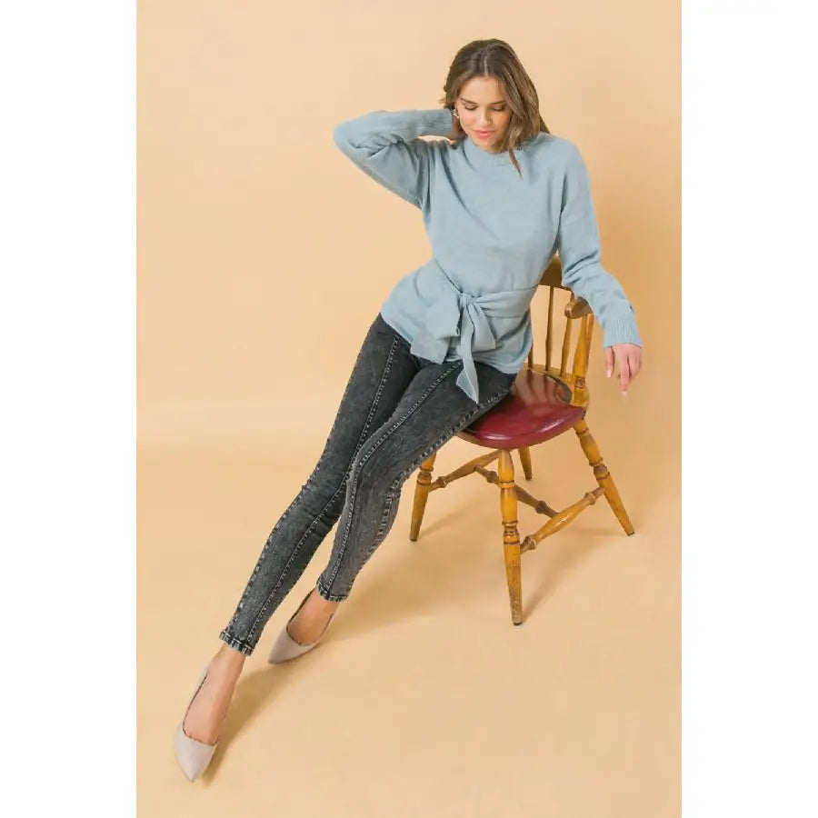 Light Blue Soft Touch Sweater