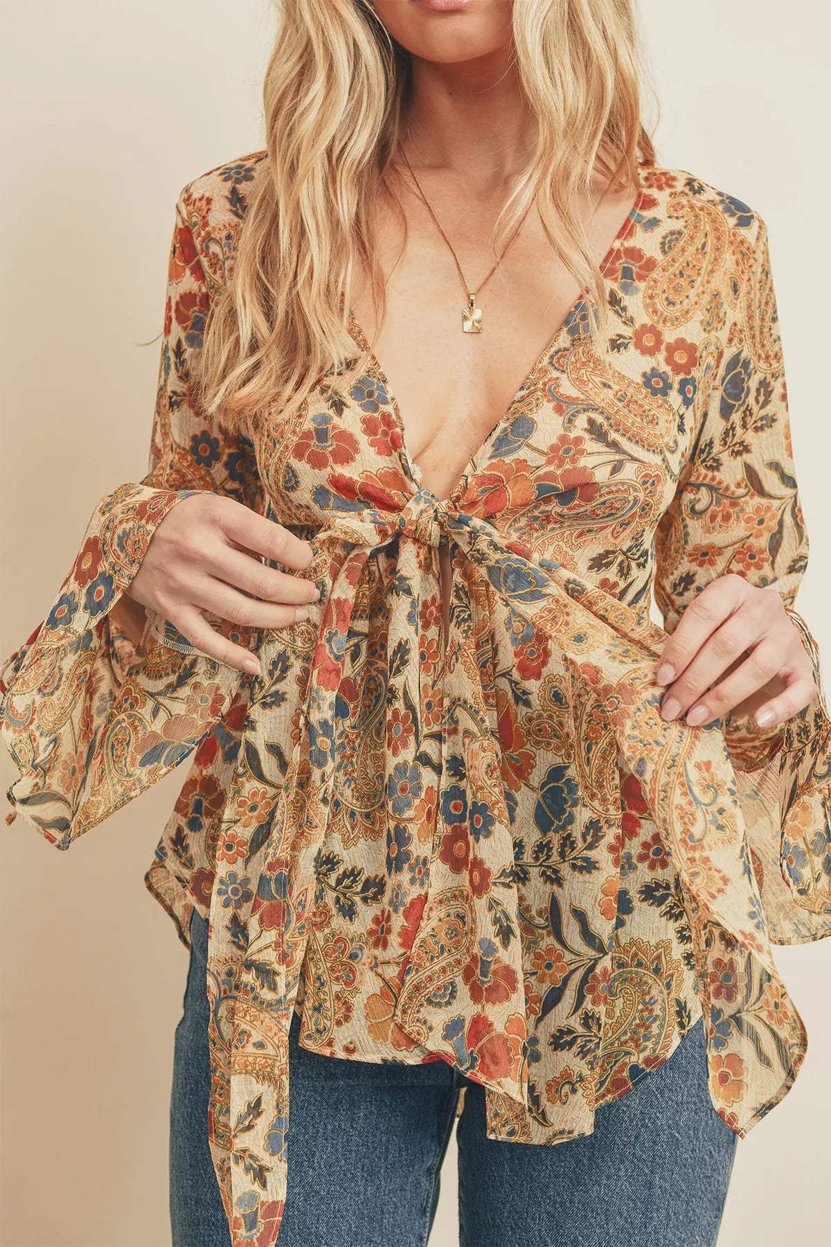 Golden Boho Kimono