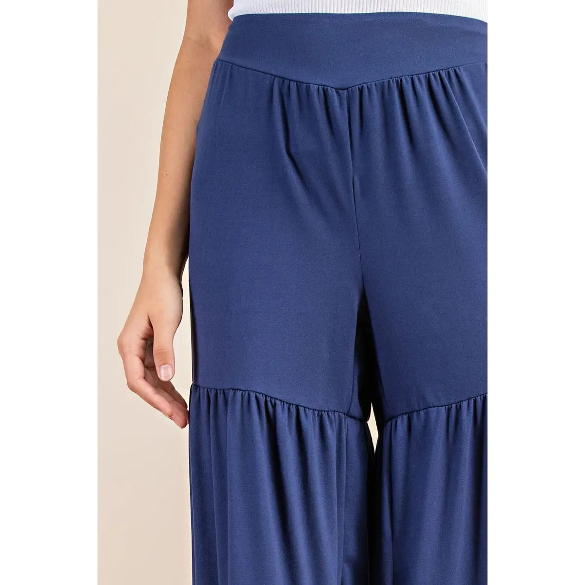 Navy Palazzo Pants - L