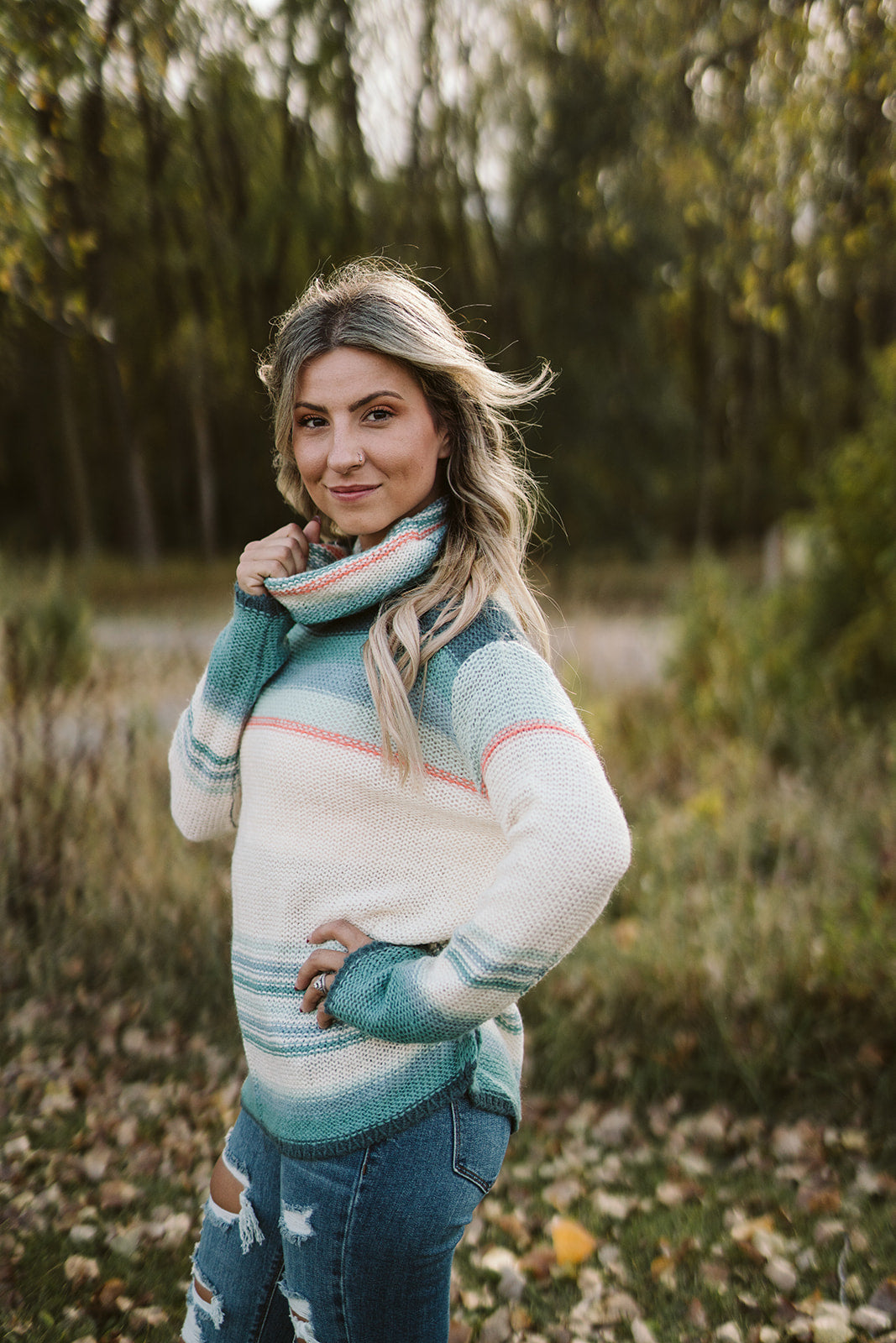 Striped Pullover Sweater