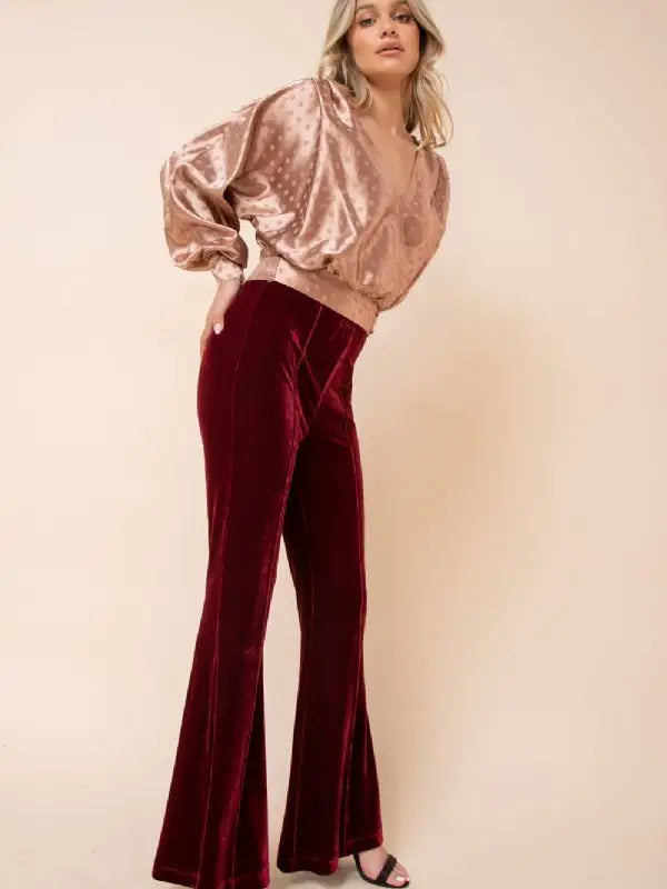 Rose Gold Smocked Top
