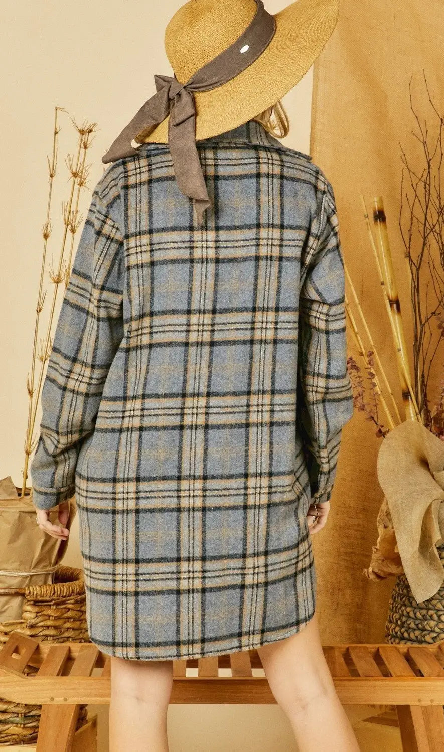 Gray Flannel Shirt Dress