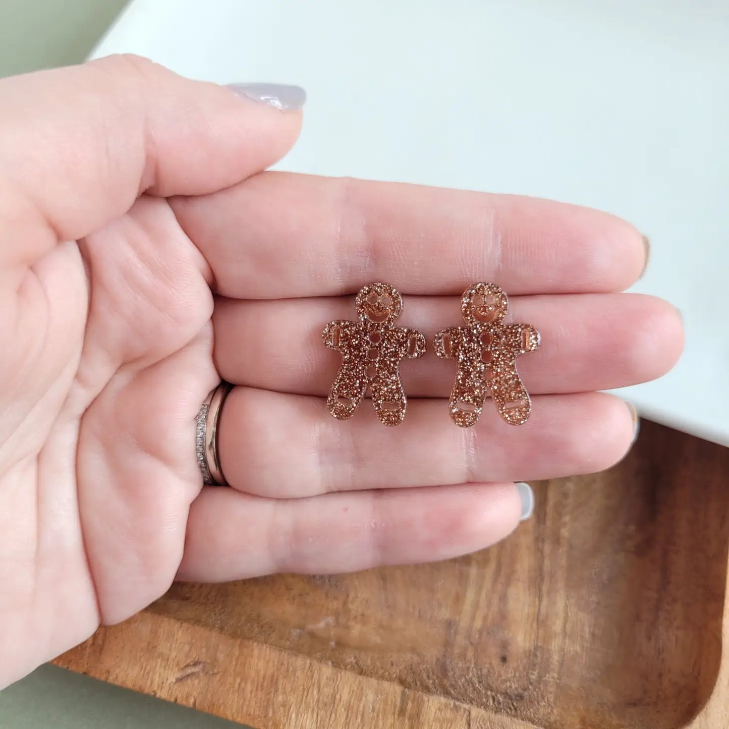 Gingerbread Man Studs